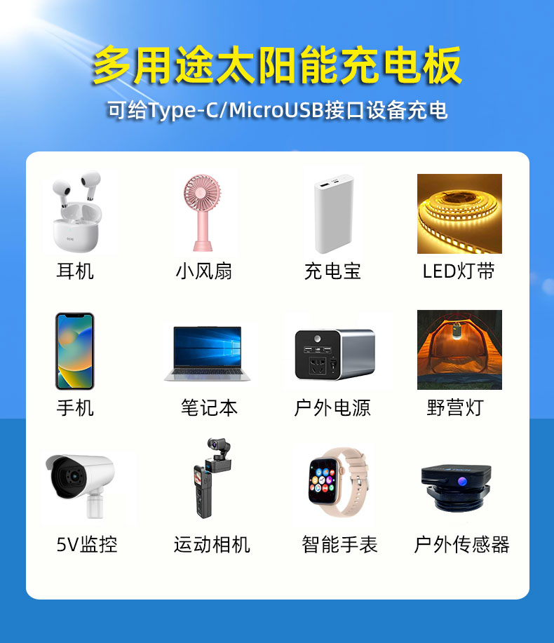 太陽能發(fā)電板移動戶外電源晶硅太陽能